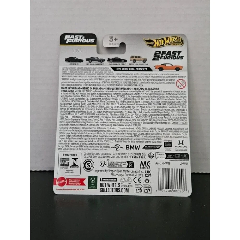 2026 Premium Hot Wheels 25th Anniversary Fast and Furious 1970 Dodge Challenger
